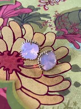 $65 Bright Gold Rose Water Pink Sorrelli Earrings